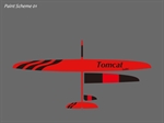 Tomcat GFK - Segler - rot/schwarz